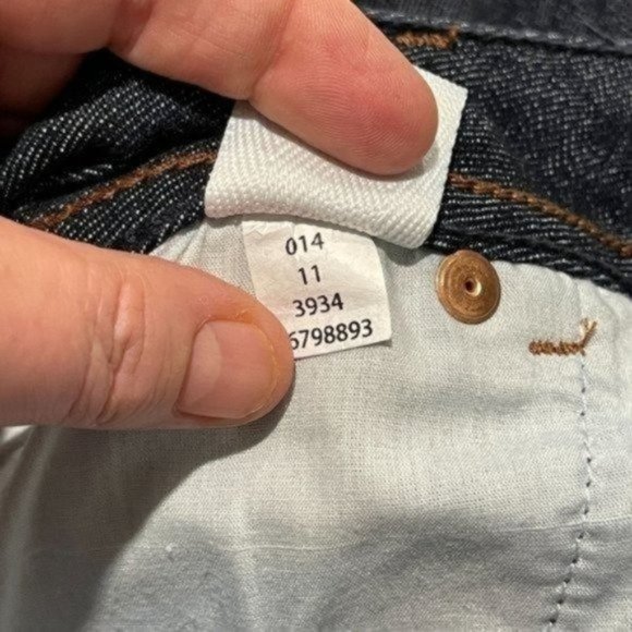 Mossimo Womens Straight Leg Low Rise Jeans Size 13 Dark Idigo Wash Embroidered - Picture 11 of 11